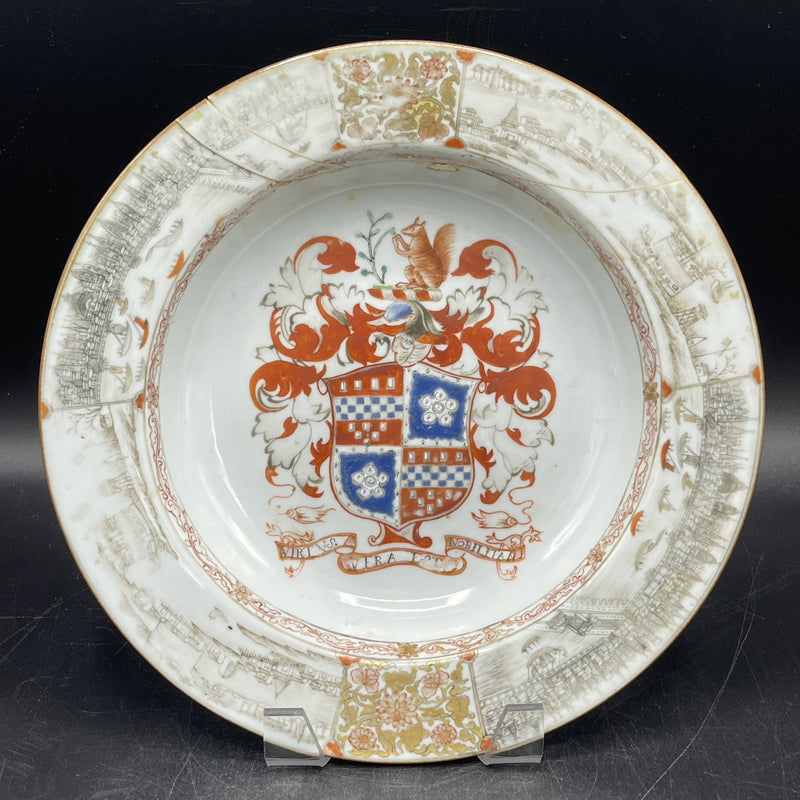 Armorial Soup Plate, Bearing the Arms of Lee of Coton Quartering Astley, ca. 1735 by Room Tonic