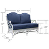 Chippendale Outdoor Patio Loveseat by David Francis Furniture