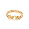 Eye Candy Los Angeles - Double Lion Head Chain Bracelet by Eye Candy Los Angeles