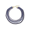 Eye Candy Los Angeles - Lapis Agate Multi Strand Beaded Necklace by Eye Candy Los Angeles