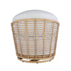 Faux Rattan Weave Deep Cushion Outdoor Swivel Chair by Kenian Rattan Furniture