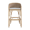 Faux Rattan and Hyacinth Weave Outdoor Bar Stool / Bar Chair by Kenian Rattan Furniture