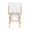 Faux Rattan and Star Pattern Weave Outdoor Bistro / Side Chair by Kenian Rattan Furniture