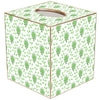 Marye-Kelley - Green Provencial Print Tissue Box Cover by Marye-Kelley