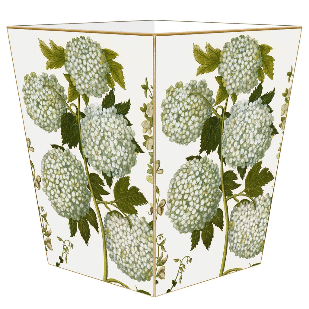 Marye-Kelley - Pale Hydrangea Wastepaper Basket by Marye-Kelley