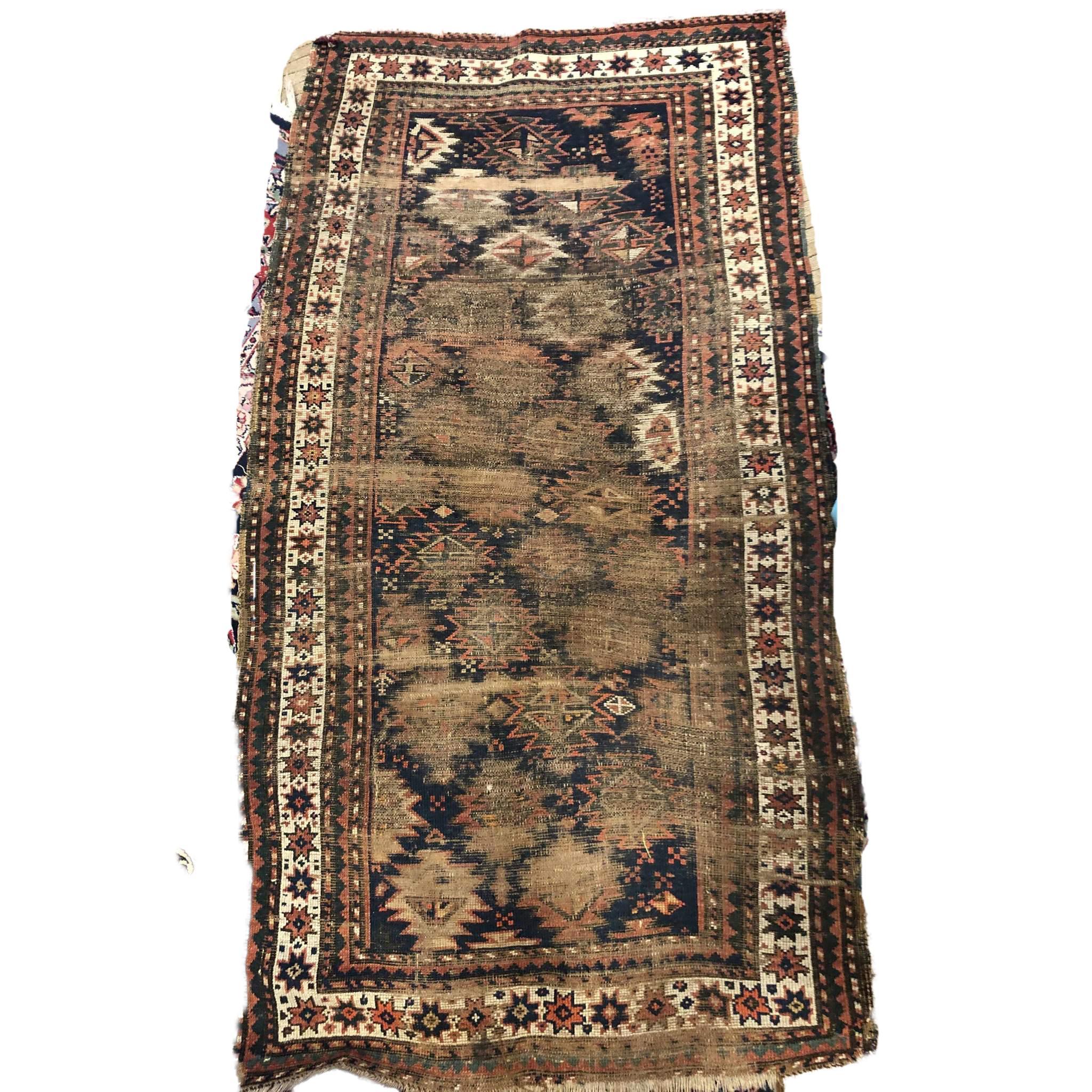 Mid-19th C. Caucasian Baluch Runner 3'2