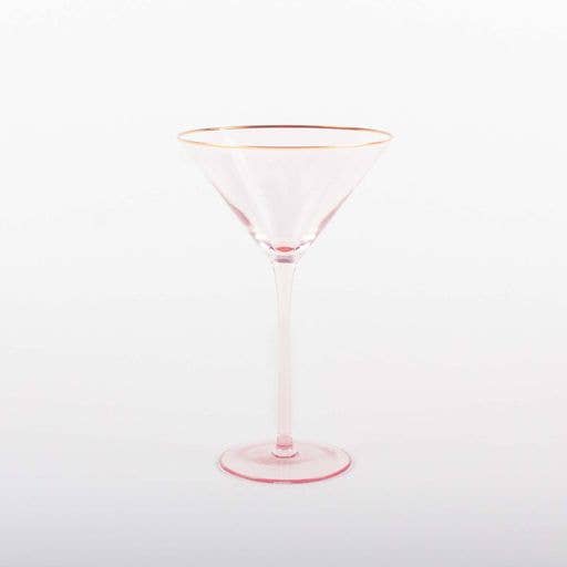 8 Oak Lane Light Pink Martini Glass Room Tonic 9811