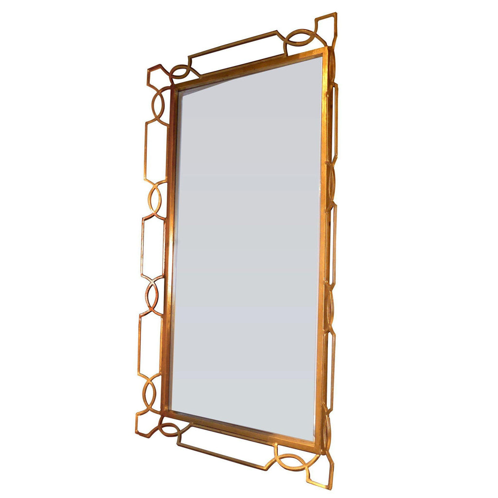 Antique Gold Quatrefoil Wall Mirror by Dessau Home