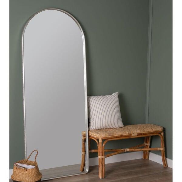 Arch Metal Floor Mirror with Silver Finish by Cooper Classics