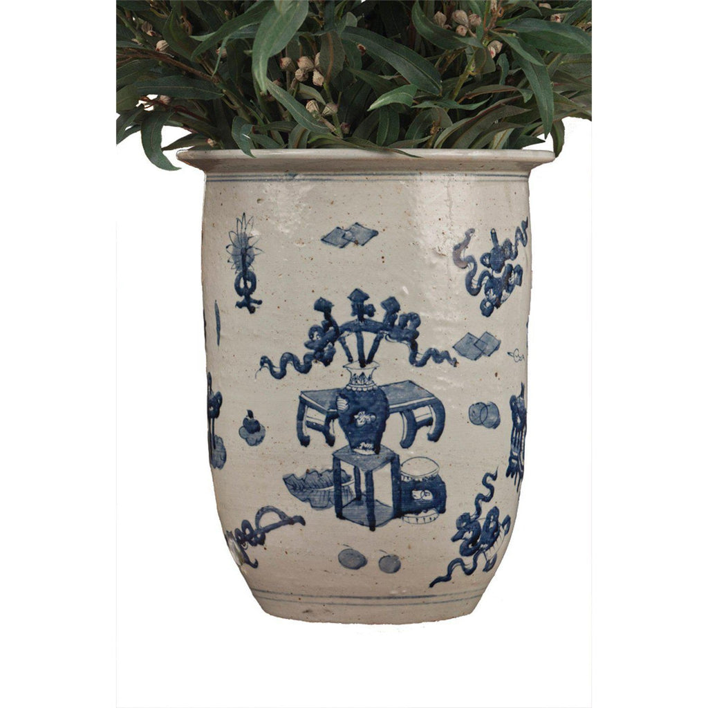 Blue & White Porcelain Planter by Dessau Home