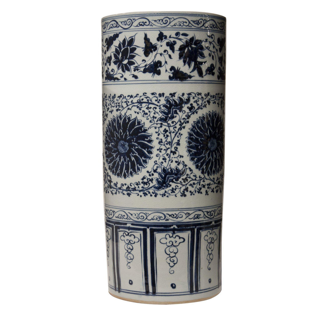 Blue & White Umbrella Stand by Dessau Home