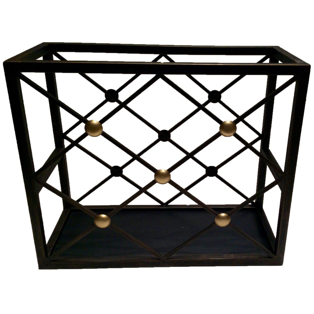 Bronze Button Magazine Rack by Dessau Home