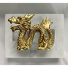 Gold Leaf Dragon Napkin Rings / Set of 4 by Southern Tribute