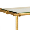 Lauren 3-Tier Faux Bamboo Gold Leaf Console Table by Chelsea House