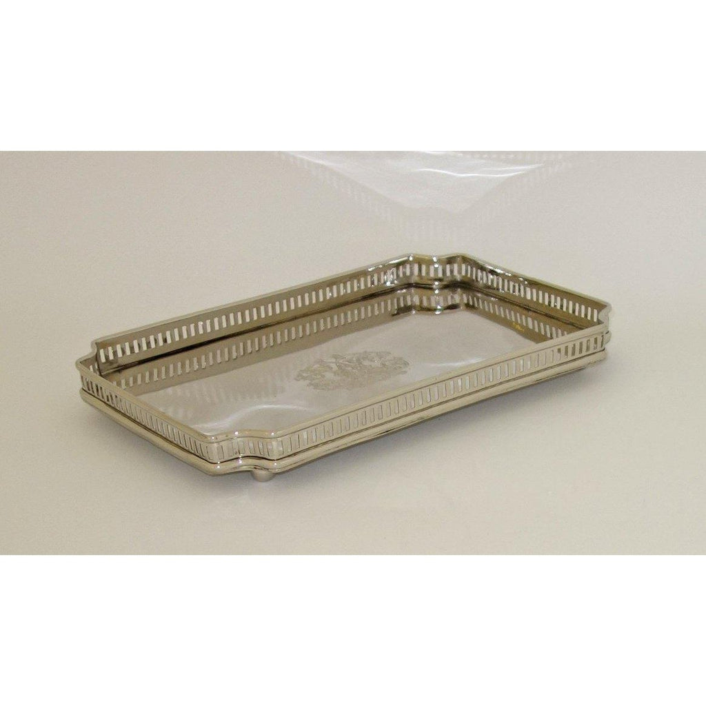 Nickel Rectangular Gallery Tray by Dessau Home