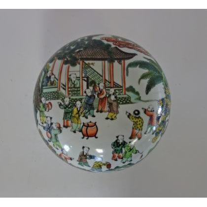 Porcelain Box with 100 Boys Scene by Dessau Home